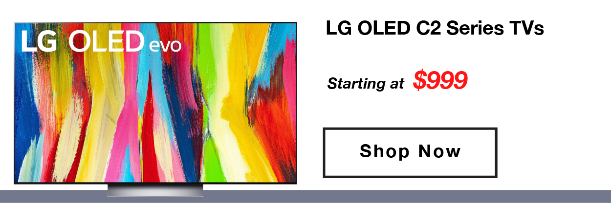 LG OLED C2 Series TVs starting at $999