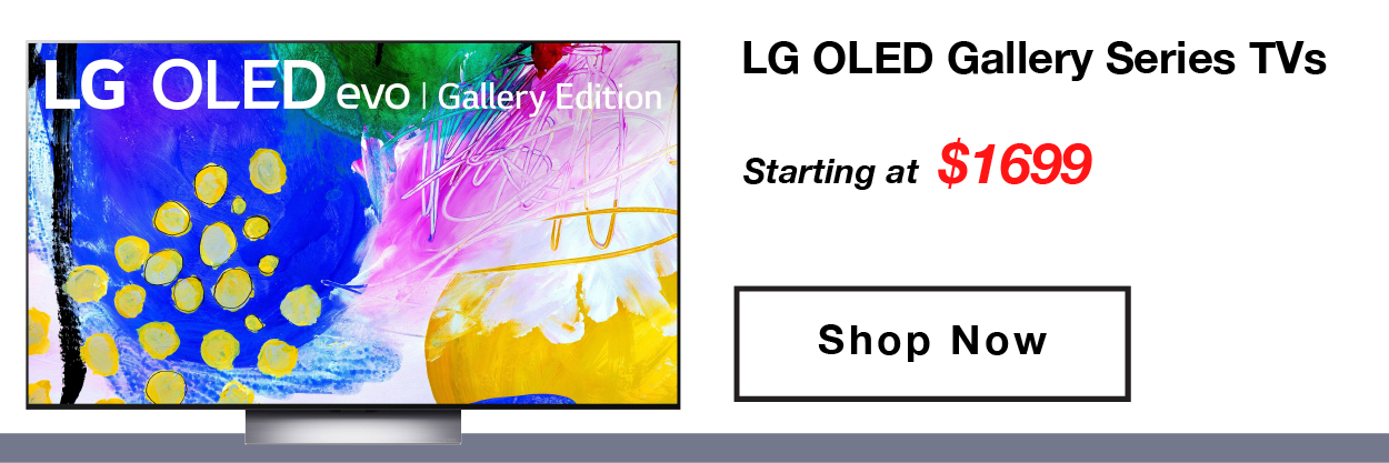 LG OLED Gallery Series TVs starting at $1699.