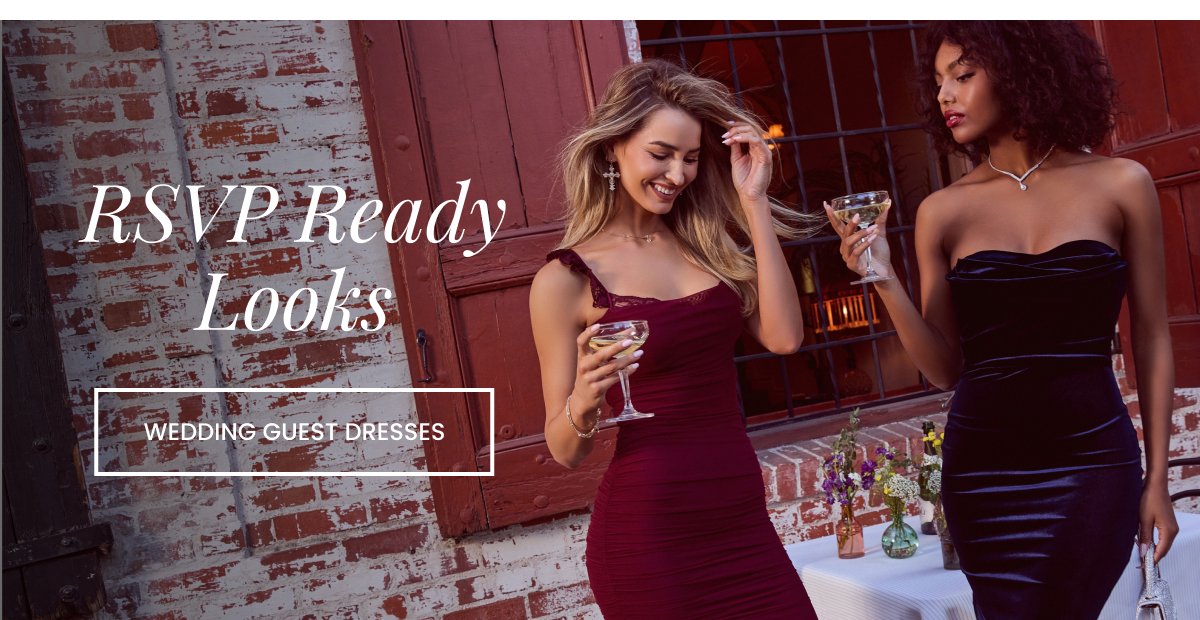 RSVP Ready Looks. Wedding Guest Dresses. Banner