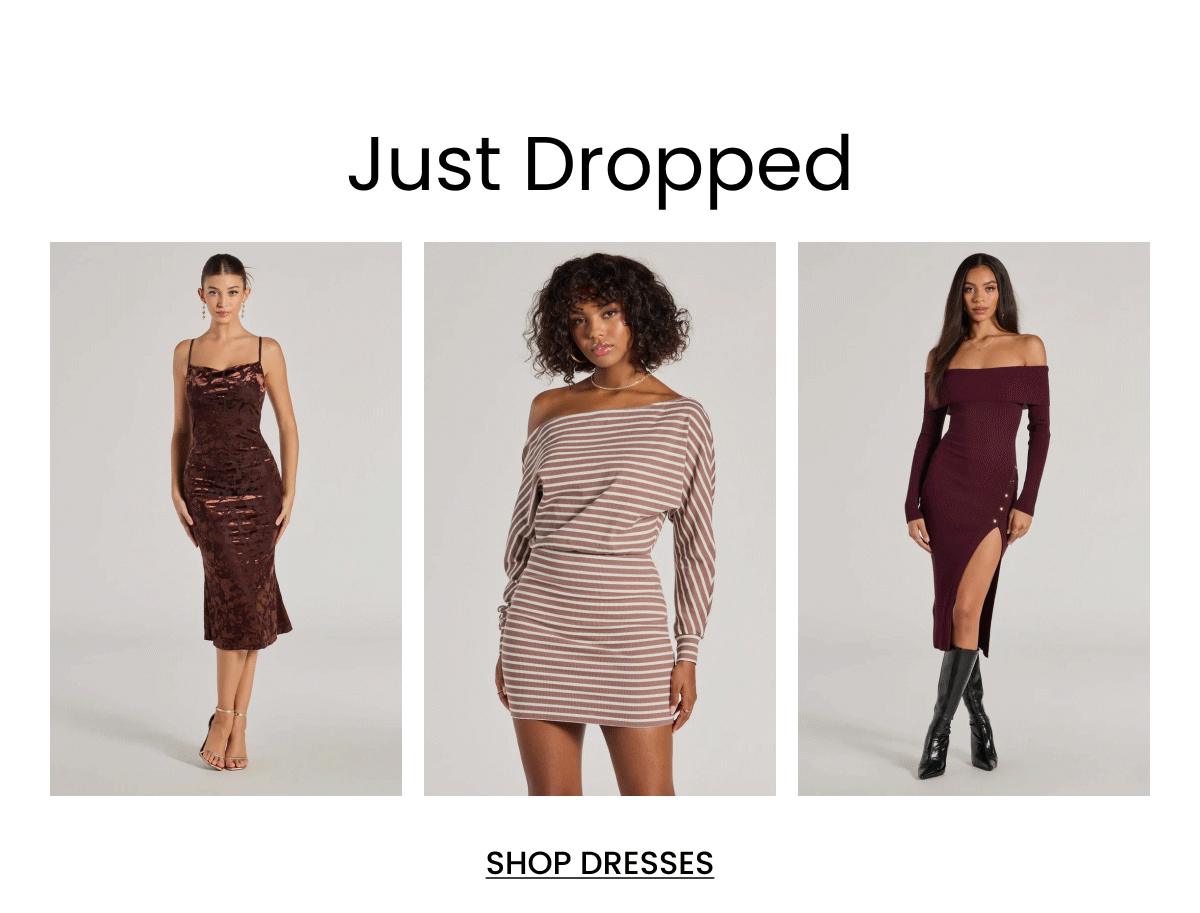 Just Dropped. Shop Dresses.