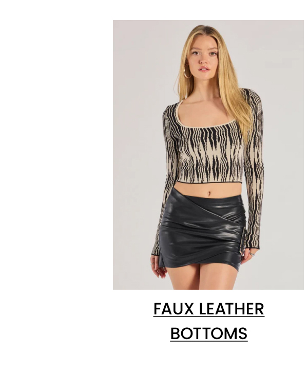 Faux Leather Bottoms
