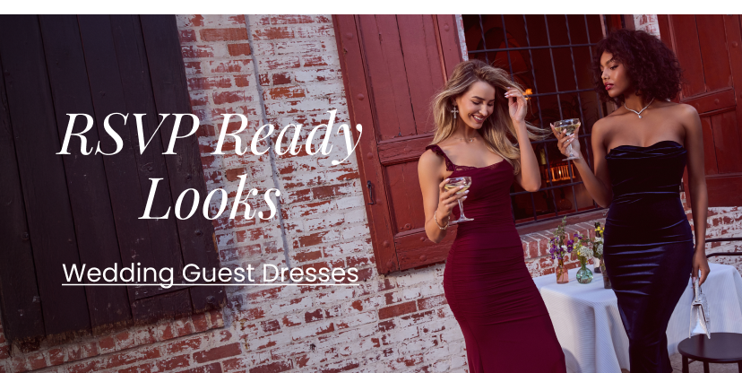 RSVP Ready Looks. Wedding Guest Dresses. Banner