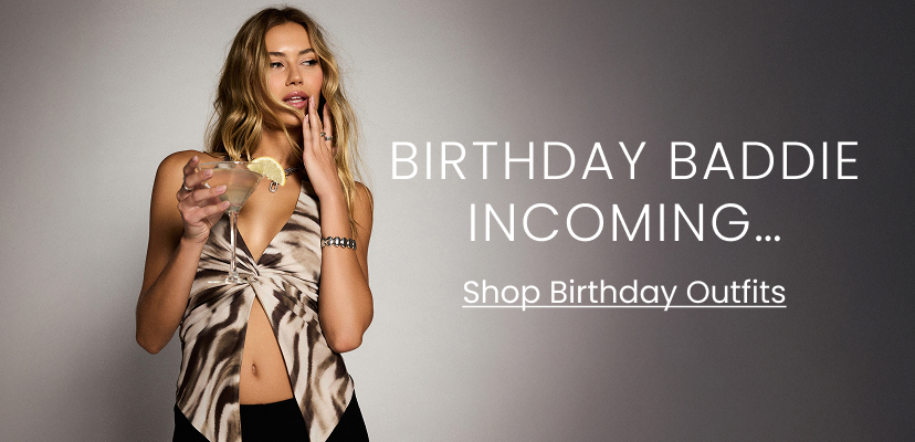 Birthday Baddie Incoming. Shop Birthday. Banner