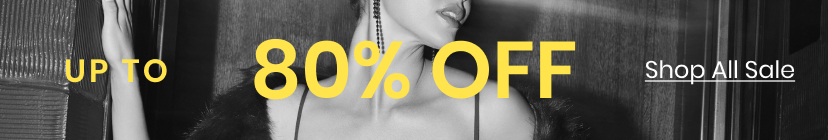 Up to 80 percent off. Shop all sale. Markdowns Banner