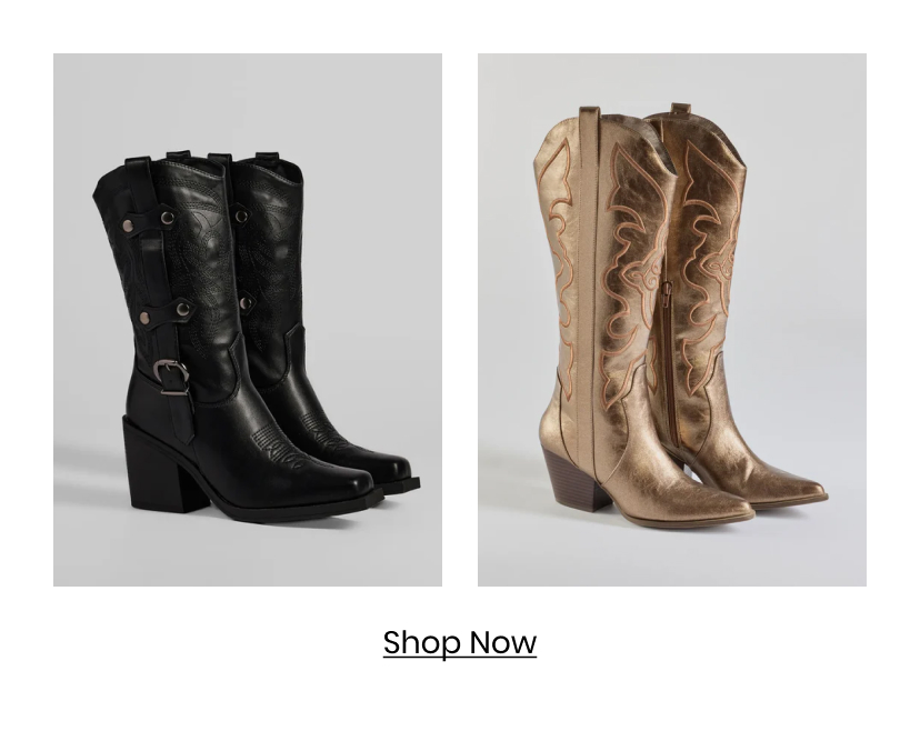 1. Cowboy Boots. Ever cowgirl needs a pair. Shop Now.