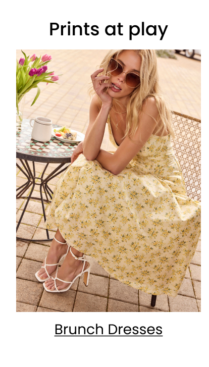 Prints at play. Brunch Dresses