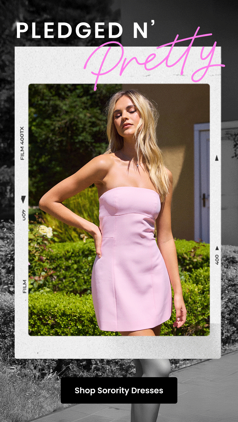 Pledged N Pretty. Shop Sorority Dresses.
