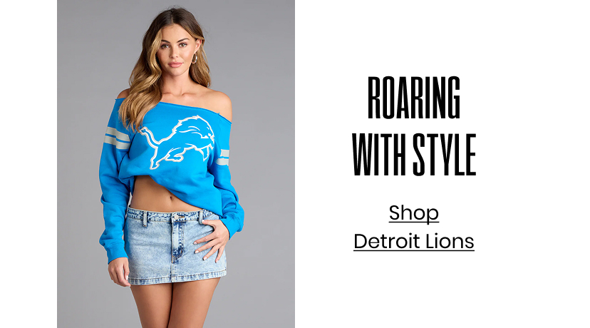 Roaring with style. Detroit Lions