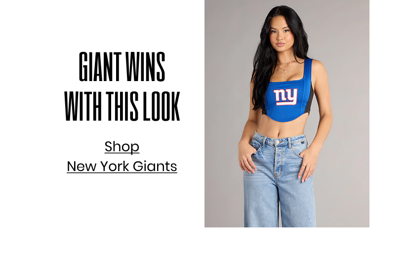 Giant wins with this look. New York Giants
