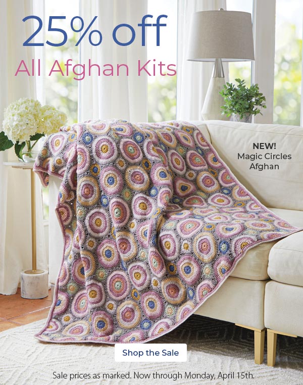 25% Off All Afghan Kits