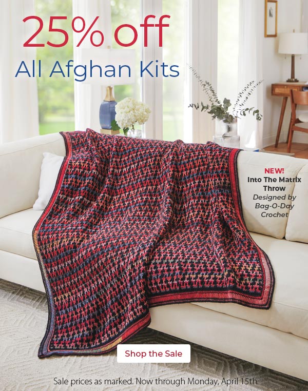 25% Off All Afghan Kits