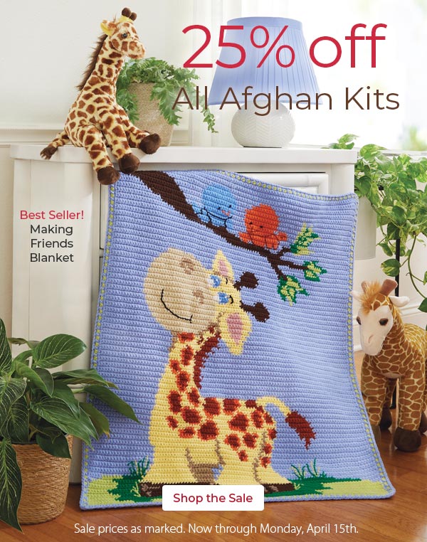 25% Off All Afghan Kits