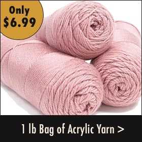 1 lb Bag of Acrylic Yarn