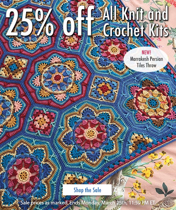 25% Off All Knit & Crochet Kits