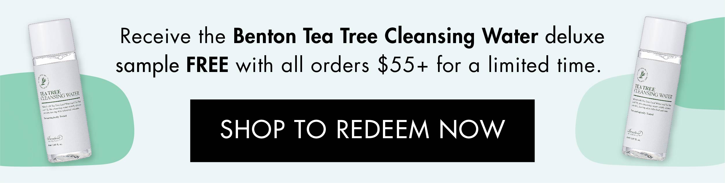 Free gift with all orders $55+ for a limited time.