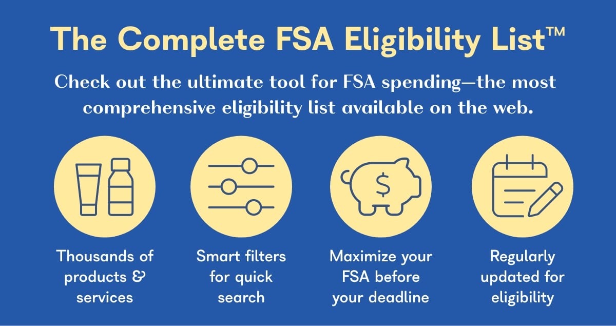 FSA eligible items to buy before the deadline