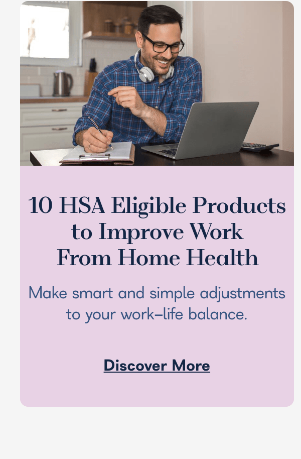 10 HSA Eligible Wellness Products to Improve Work From Home Health