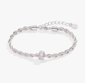 Snowflake and Crystal Chain Bracelet | Shop Now