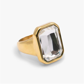 Emerald Cut Crystal Ring | Shop Now