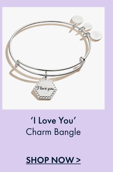 'I Love You' Charm Bangle | Shop Now