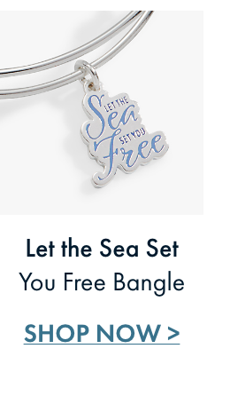 'Let the Sea Set You Free' Charm Bangle | Shop Now