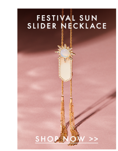 Festival Sun Adjustable Slider Necklace | Shop Now