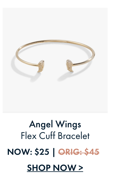 Angel Wings Flex Cuff Bracelet | Shop Now