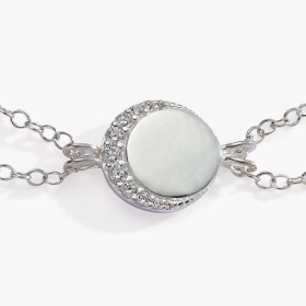 Crescent Moon Chain Bracelet | 40% OFF | Shop Now