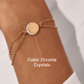 Crescent Moon Chain Bracelet | 40% OFF | Shop Now