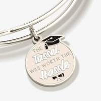 'The Tassel was Worth the Hassle' Graduation Charm Bangle | Shop Now