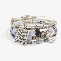 'Good Things Are Coming' Charm Bangles, Set of 4 | Shop Now