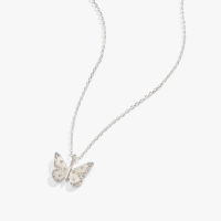 Butterfly + Crystal Necklace, Adjustable | Shop Now