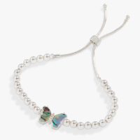 Carved Abalone Butterfly Tennis Bolo Bracelet | Shop Now