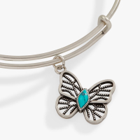 Turquoise Filigree Butterfly Charm Bangle | Shop Now