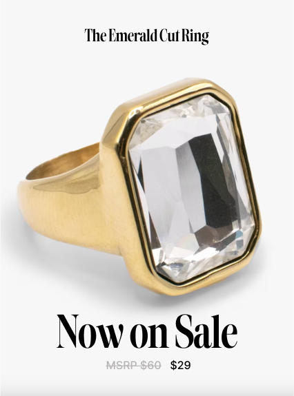 Emerald Cut Ring| Shop Now