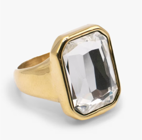 Emerald Cut Crystal Ring | Shop Now