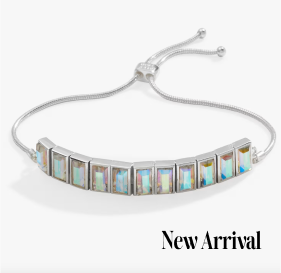 Crystal Baguette Bolo Tennis Bracelet | Shop Now