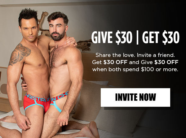  N R Share the love. Invite a friend. Get $30 OFF and Give $30 OFF when both spend $100 or more. 