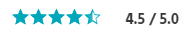 4.5/5 Star Rating