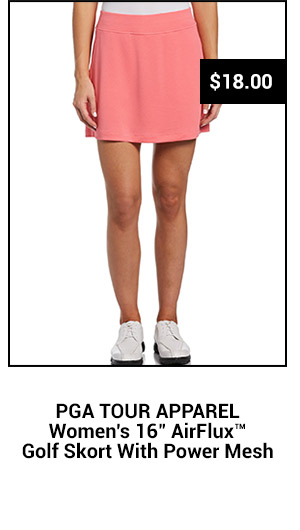 PGA TOUR Apparel Women's 16 AirFlux™ Golf Skort With Power Mesh