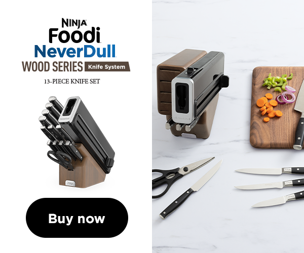 Ninja Foodi NeverDull Premium 13-Piece Wood Series Knife System