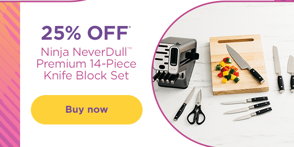 Best Buy: Ninja Foodi NeverDull Premium 14-Piece Knife Block Set
