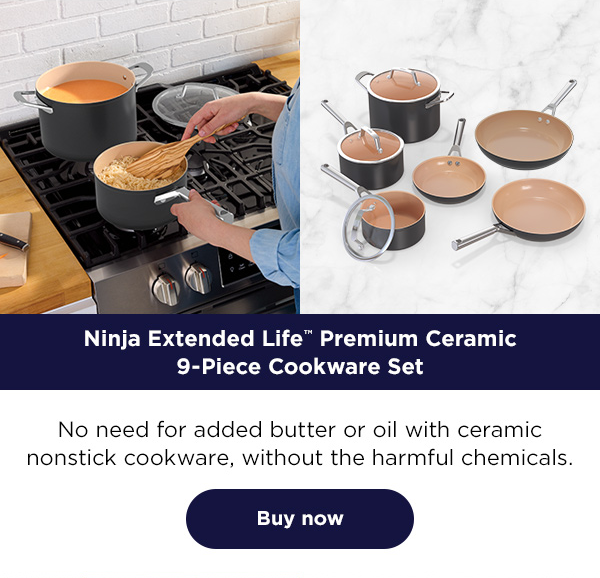 Ninja Extended Life™ Premium Ceramic 9-Piece Cookware Set