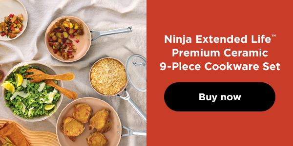 Ninja Extended Life™ Premium Ceramic 9-Piece Cookware Set