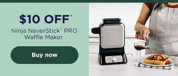 $10 off* Ninja NeverStick™ PRO Waffle Maker