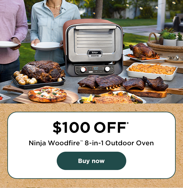 $100 off* Ninja Woodfire 8-in-1 Outdoor Oven