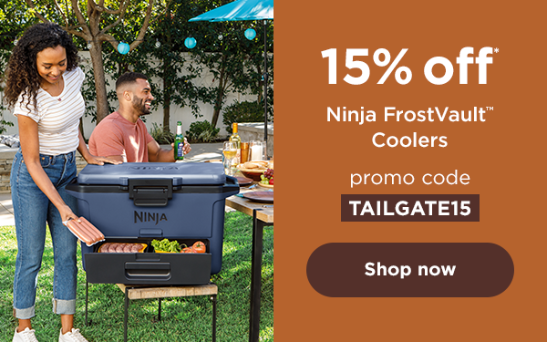 15% off* Ninja FrostVault™ Coolers with promo code TAILGATE15