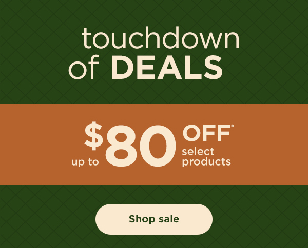 Touchdown of Deals--up to $80 off* select products