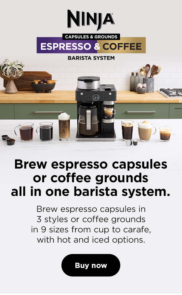 Ninja CFN601 Espresso & Coffee Barista System, Single-Serve Coffee