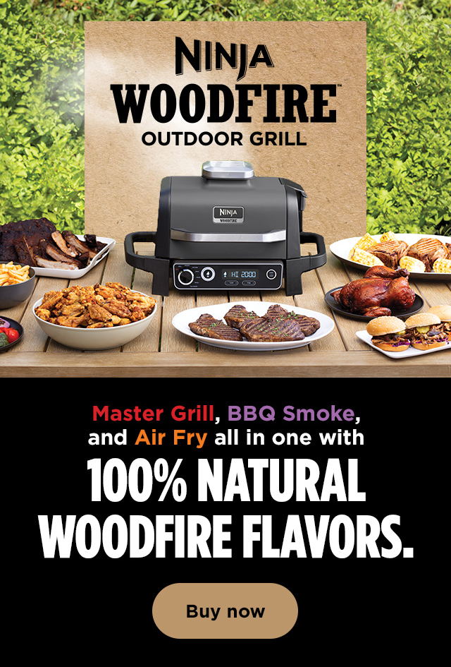 Ninja Woodfire Outdoor Grill & Smoker, 3-in-1 Master Grill, BBQ Smoker Air  Fryer